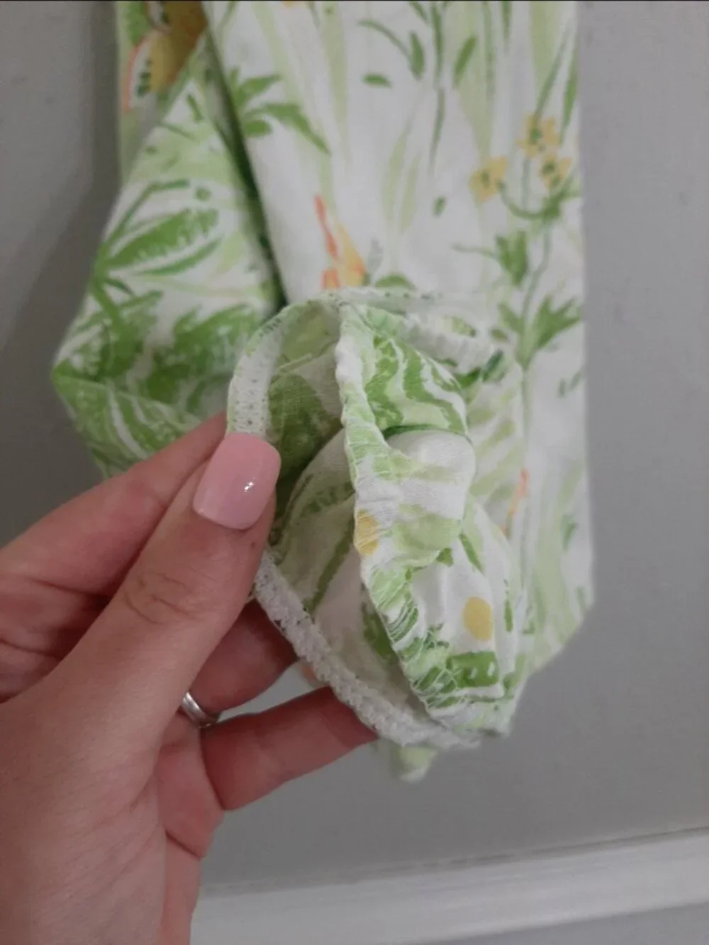 Vintage 70s bed set sheets flat fitted 2 pillowcases butterfly boho